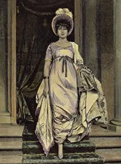 1804 Prints: France. First Empire. 1804-1820. Woman dressed to the Empire