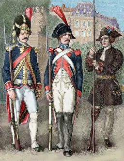 Lance Collection: France. Guard of National Convention (center), French Grenad