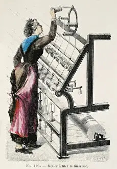 France. Industrial Revolution. Woman working