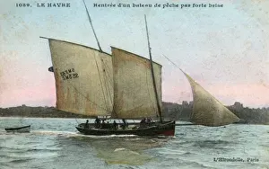 Breeze Prints: France - Le Havre - Return of a fishing boat