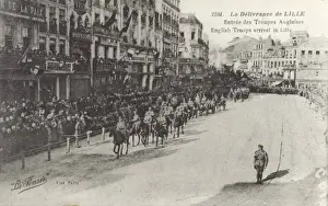 Lille Prints: France, Lille - The arrival of English Troops