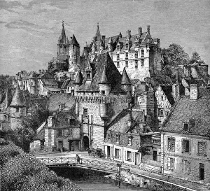 Turrets Prints: FRANCE, LOCHES CHATEAU