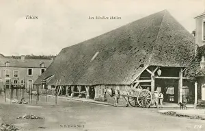 France, Medieval Market Hall at Dives-sur-Mer