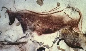 FRANCE. Montignac. The Cave of Lascaux. Horses