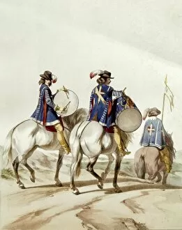 Musketeers Gallery: France. Musketeers of theking Louis XIII. Drummer