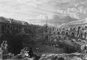Nimes Amphitheatre Ruins