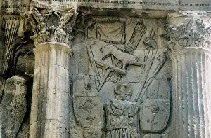 France. Orange. Triumphal Arch. Relief depicting trophies fr