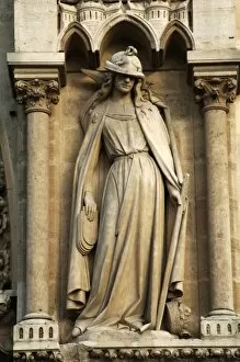Portal Collection: France. Par?=?s. Notre Dame cathedral. Portal of St. Anne. S