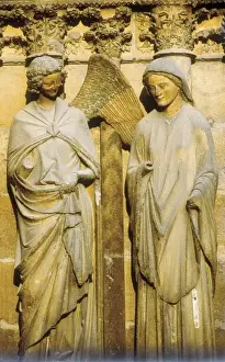 FRANCE. Reims. Cathedral of Notre-Dame. Detail
