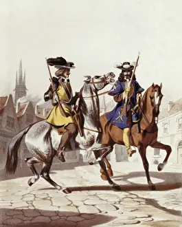 Lithography Prints: France (s. XVII). Kingdom of Louis XIV. Police