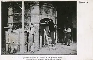 Potters Prints: France - Sevres Porcelain Manufacture - The Kiln