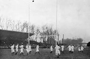 Conversion Prints: France v England rugby match 1914
