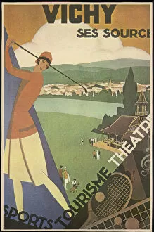 Advertises Gallery: FRANCE / VICHY / GOLF 1925