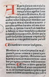 1482 Prints: Francesc de Santcliment. Suma de la Art de la Arismetica. De