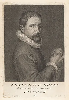 Old Master Prints: Francesco Dei Rossi, Italian Mannerist painter, 1510-1563