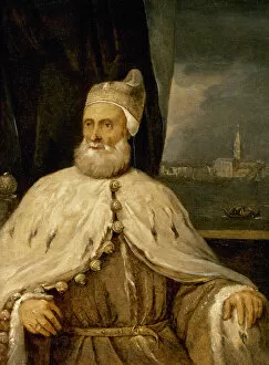 Personage Collection: Francesco Donato, Doge of Venice from 1545 to 1553. Portrait