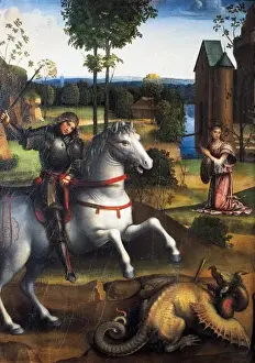 Francia Prints: FRANCIA, Francesco (1450-1517). Saint George