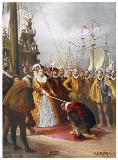 Knighted Gallery: Francis Drake Knighted