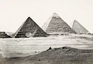 Archeology Collection: Francis Frith, Egypt, 1857: pyramids of Gizeh