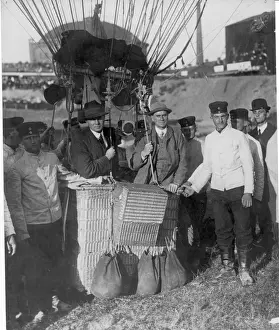 Griffith Prints: Francis McClean (left in balloon basket) and Griffith Brewer