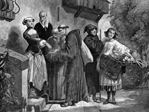 Begging Prints: Franciscan monks begging