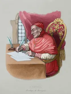 Theology Prints: Francisco Armanya Font (1718-1803). Colored engraving