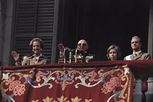 Franco Gallery: Francisco Franco during his last public apparition from the