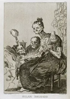 1797 Prints: Francisco Goya (1746-1828). Caprices. Plaque 44. They spin f