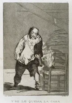 Critique Prints: Francisco Goya (1746-1828). Caprices. Plaque 18. And the hou