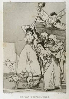 Francisco Goya (1746-1828). Caprices. Plaque 20. There they