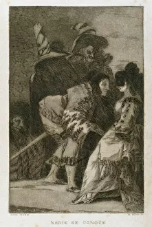 Francisco Goya (1746-1828). Caprices. Plaque 6. Nobody knows