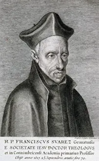 Theology Prints: Francisco Suarez (1548-1617). Spanish philosopher and theolo