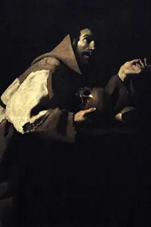 Zurbaran Prints: Francisco de Zurbaran (1598-1664). Spanish painter. Saint Fr