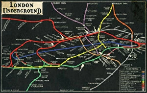 Lines Collection: Franco-British Exhibition - London Underground plan