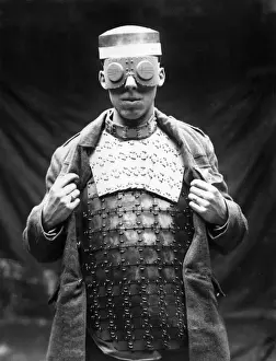 Franco-British modern armour and goggles, WW1