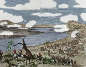 Americana Prints: Franco-Prussian War. 1870-1871. Battle of Longeville. Engrav