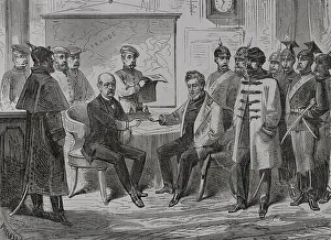 Francia Prints: Franco-Prussian War (1870-1871). Armistice ceremony