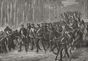 Francia Prints: Franco-Prussian War (1870-1871). German cavalry