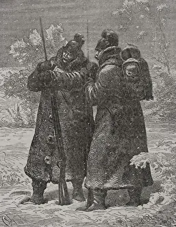 Francia Prints: Franco-Prussian War (1870-1871). German outposts