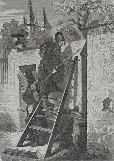 Francia Prints: Franco-Prussian War (1870-1871). German scout