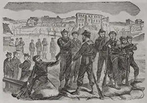 Francia Prints: Franco-Prussian War (1870-1871). Sailors refusing