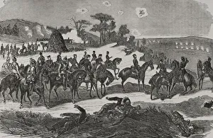 Francia Prints: Franco-Prussian War (1870-1871). Second Battle