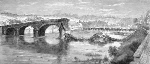 27th Prints: Franco-Prussian War. The Bridge at Corbeil, blown up by the F