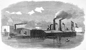 Images Dated 13th July 2004: Franco-Prussian War. The Defence of Paris: Gunboats on the S