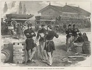 Pontoon Prints: Franco-Prussian War / French military train