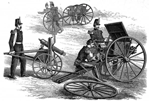 Images Dated 13th July 2004: Franco-Prussian War. The Mitrailleuse