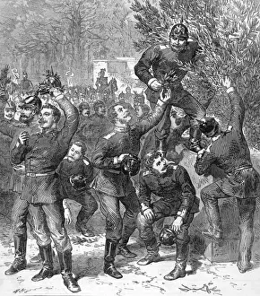 Negotiated Prints: Franco-Prussian war. Self-crowned Victors: A Sketch in the T