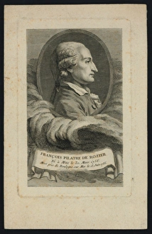 Pres Gallery: Francois Pilatre de Rozier, ne e Metz le 30. mars 1756, mort