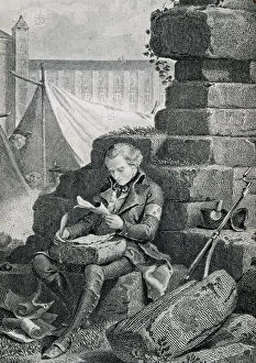 Francois-Rene de Chateaubriand (1768-1848) writing his Memoi
