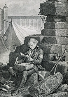 Francois-Rene de Chateaubriand (1768-1848) writing his Memoi Francois-Rene de Chateaubriand (1768-1848) writing his Memoi
